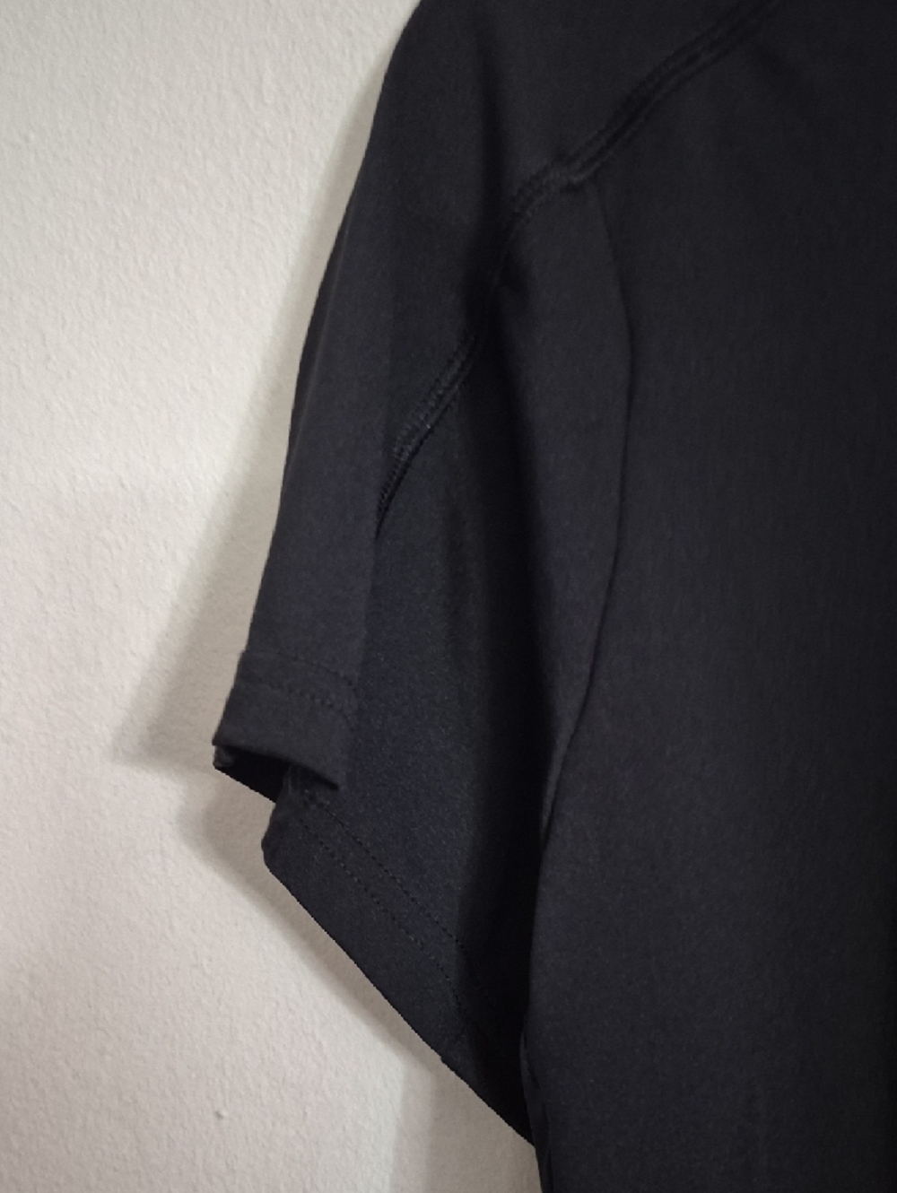adidas Black Short-Sleeve Crew Tee with White Logo - Picture 6 of 8